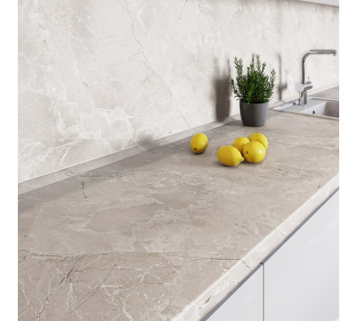 Панель стеновая ДСП для кухни 3000х600х4,5 мм 6035-sl silver marble Панель стеновая ДСП для кухни 3000х600х4,5 мм 6035-sl silver marble