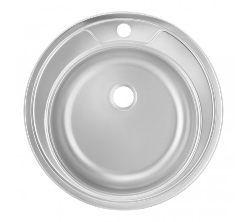 Мойка для кухни Ukinox Nord d50х14 см врезная сталь (Nr D500 (0,4))