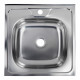 Мойка для кухни Ukinox Nord 50х50х13 см накладная сталь (Nr 500х500 0,4)