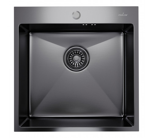 Мойка для кухни Mixline Pro 50х50х20 см врезная с сифоном сталь графит (547230) Мойка для кухни Mixline Pro 50х50х20 см врезная с сифоном сталь графит (547230)