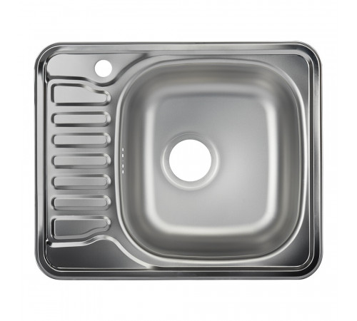 Мойка для кухни Ukinox Nord 58х48х16 см врезная с крылом сталь (Nr 580х480 (0,6) R, G) Мойка для кухни Ukinox Nord 58х48х16 см врезная с крылом сталь (Nr 580х480 (0,6) R, G)