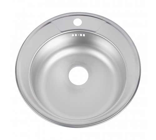 Мойка для кухни Ukinox Nord d50х16 см врезная сталь (Nr D500 (0,6) G) Мойка для кухни Ukinox Nord d50х16 см врезная сталь (Nr D500 (0,6) G)