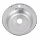 Мойка для кухни Ukinox Nord d50х16 см врезная сталь (Nr D500 (0,6) G)