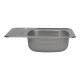 Мойка для кухни Ukinox Nord 58х48х16 см врезная с крылом сталь (Nr 580х480 (0,6) R, G)