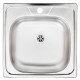 Мойка для кухни Ukinox Классика 48х48х14,5 см врезная сталь (CLM480.480---4K OC)
