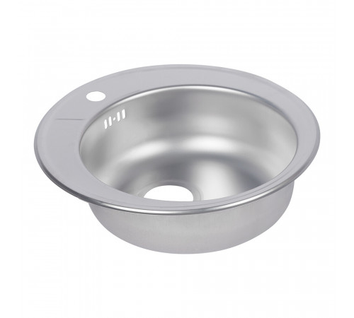 Мойка для кухни Ukinox Nord d50х16 см врезная сталь (Nr D500 (0,6) G) Мойка для кухни Ukinox Nord d50х16 см врезная сталь (Nr D500 (0,6) G)