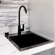 Мойка для кухни Granula Standard 50х42х19 см врезная кварц черная