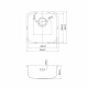 Мойка для кухни Iddis Mate 44,6х44,6х18 см врезная с сифоном сталь (MAT44S0i77)