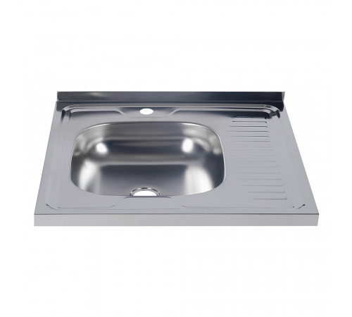Мойка для кухни Ukinox Nord 60х60х12 см накладная с крылом сталь (Nr 600х600 0,4 L) Мойка для кухни Ukinox Nord 60х60х12 см накладная с крылом сталь (Nr 600х600 0,4 L)