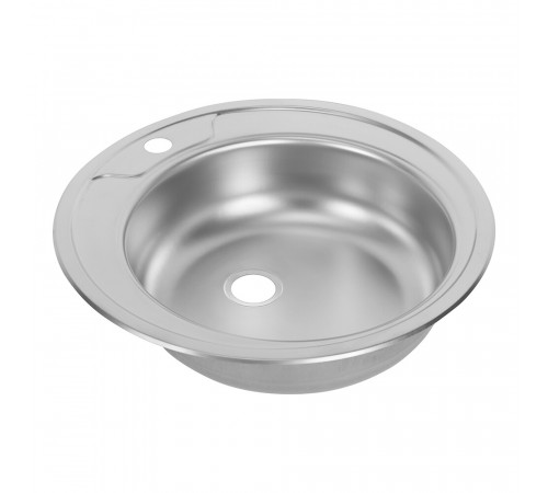 Мойка для кухни Ukinox Nord d50х14 см врезная сталь (Nr D500 (0,4))