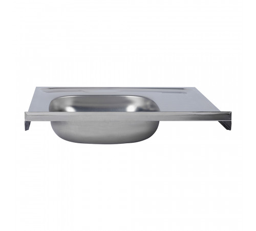 Мойка для кухни Ukinox Nord 60х60х12 см накладная с крылом сталь (Nr 600х600 0,4 R) Мойка для кухни Ukinox Nord 60х60х12 см накладная с крылом сталь (Nr 600х600 0,4 R)