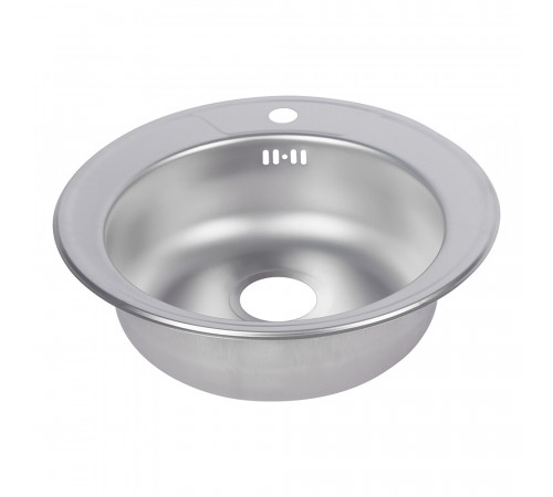 Мойка для кухни Ukinox Nord d50х16 см врезная сталь (Nr D500 (0,6) G) Мойка для кухни Ukinox Nord d50х16 см врезная сталь (Nr D500 (0,6) G)