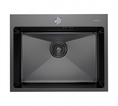 Мойка для кухни Mixline Pro 60х45х20 см врезная с сифоном сталь графит (547236) Мойка для кухни Mixline Pro 60х45х20 см врезная с сифоном сталь графит (547236)