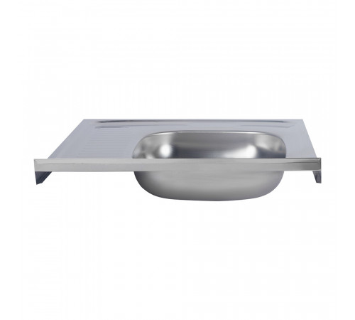 Мойка для кухни Ukinox Nord 60х60х12 см накладная с крылом сталь (Nr 600х600 0,4 L) Мойка для кухни Ukinox Nord 60х60х12 см накладная с крылом сталь (Nr 600х600 0,4 L)