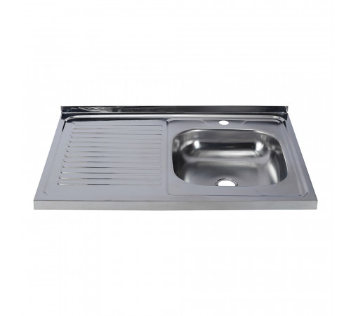 Мойка для кухни Ukinox Nord 80х60х13 см накладная с крылом сталь (Nr 800х600 0,4 R) Мойка для кухни Ukinox Nord 80х60х13 см накладная с крылом сталь (Nr 800х600 0,4 R)