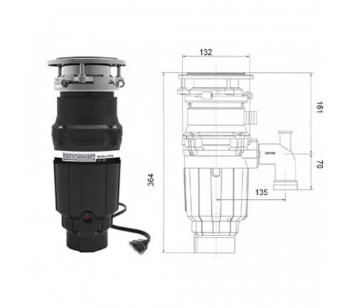 Измельчитель пищевых отходов Bone Crusher BC-610 475 Вт 2600 об./мин (BC610-AS) Измельчитель пищевых отходов Bone Crusher BC-610 475 Вт 2600 об./мин (BC610-AS)
