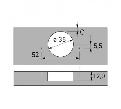 Петля мебельная для шкафа Hettich Sensys с доводчиком 110° металл (2 шт.) (46002) Петля мебельная для шкафа Hettich Sensys с доводчиком 110° металл (2 шт.) (46002)