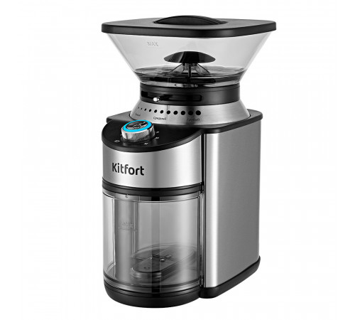 Кофемолка электрическая Kitfort КТ-770 серебро/черная