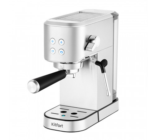 Кофеварка рожковая Kitfort КТ-7294 серебро Кофеварка рожковая Kitfort КТ-7294 серебро