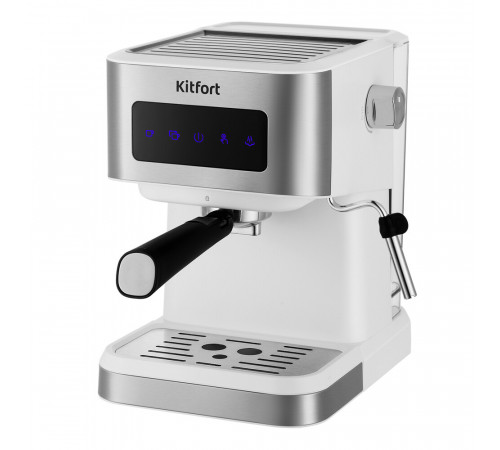 Кофеварка рожковая Kitfort КТ-7139 серебро Кофеварка рожковая Kitfort КТ-7139 серебро