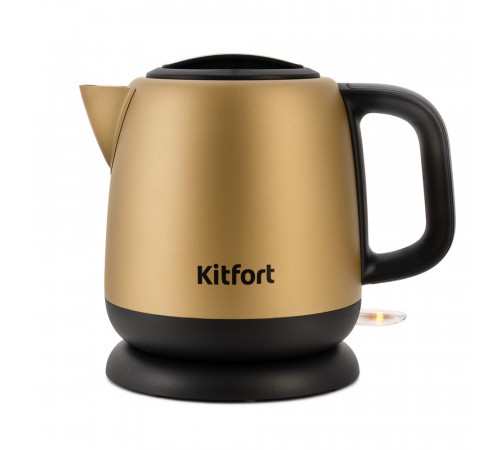 Электрический чайник Kitfort КТ-6111 1 л золото/черный Электрический чайник Kitfort КТ-6111 1 л золото/черный