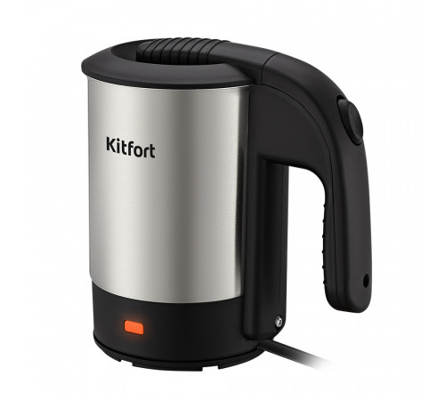 Электрический чайник Kitfort КТ-6190 0,5 л хром/черный Электрический чайник Kitfort КТ-6190 0,5 л хром/черный