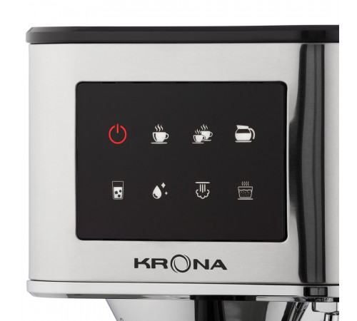 Кофеварка рожковая Krona Espresso Kaffeemaschine Inox 20 Bar нержавеющая сталь Кофеварка рожковая Krona Espresso Kaffeemaschine Inox 20 Bar нержавеющая сталь