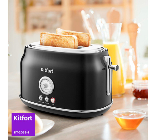 Тостер Kitfort КТ-2038-1 черный Тостер Kitfort КТ-2038-1 черный