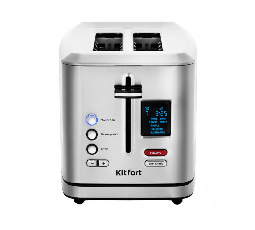 Тостер Kitfort КТ-2049 серебристый Тостер Kitfort КТ-2049 серебристый