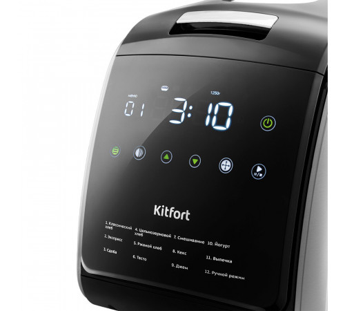 Хлебопечка Kitfort КТ-305 черный/серебро Хлебопечка Kitfort КТ-305 черный/серебро