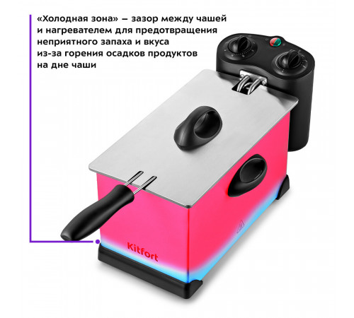 Фритюрница Kitfort КТ-4052 серебристая Фритюрница Kitfort КТ-4052 серебристая
