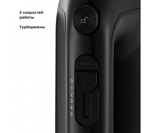 Миксер Kitfort КТ-3409 250 Вт черный/серебристый Миксер Kitfort КТ-3409 250 Вт черный/серебристый