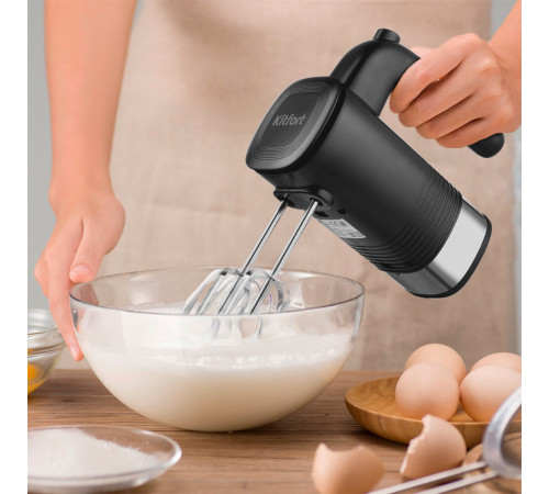 Миксер Kitfort КТ-3096 250 Вт черный/серебристый Миксер Kitfort КТ-3096 250 Вт черный/серебристый