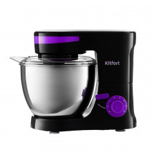 Миксер планетарный Kitfort КТ-3044-1 1000 Вт 4 л черно-фиолетовый