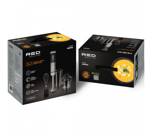 Блендер погружной Red Solution HB2901 1200 Вт 0,5 л черный/металл Блендер погружной Red Solution HB2901 1200 Вт 0,5 л черный/металл