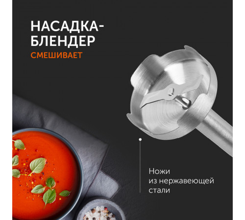 Блендер погружной Red Solution RHB-2971 800 Вт 0,5 л черный/металл Блендер погружной Red Solution RHB-2971 800 Вт 0,5 л черный/металл