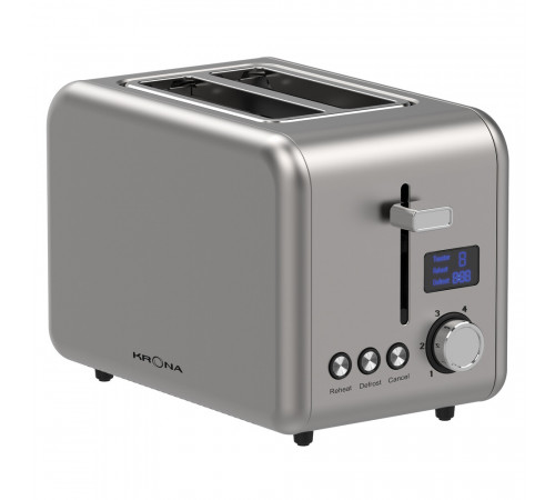 Тостер Krona Digitaler Inox KRTO02 нержавеющая сталь Тостер Krona Digitaler Inox KRTO02 нержавеющая сталь