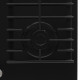 Варочная панель газовая Krona Hagel 90 BL W FC 5 конфорок черная