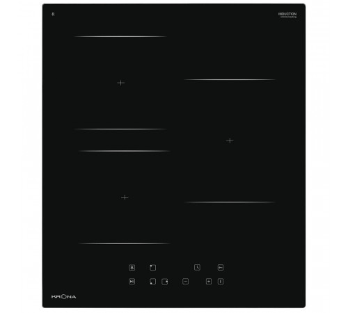 Варочная панель индукционная Krona Remo 45 3 конфорки черная Варочная панель индукционная Krona Remo 45 3 конфорки черная
