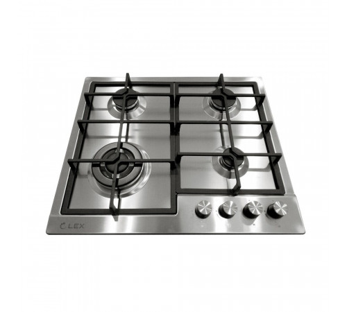 Варочная панель газовая Lex GVS 640 4 конфорки сталь