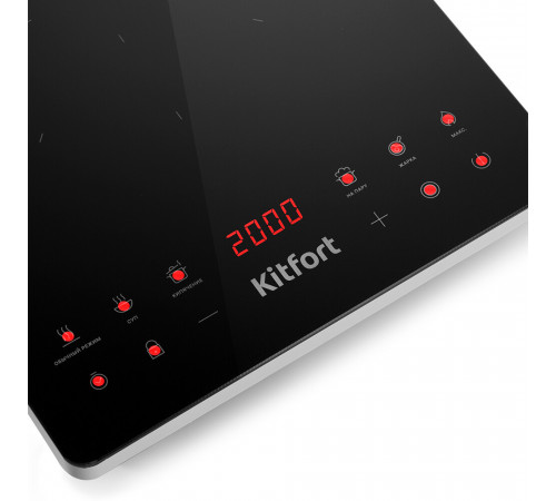 Плита инфракрасная Kitfort КТ-140 1 конфорка черная Плита инфракрасная Kitfort КТ-140 1 конфорка черная
