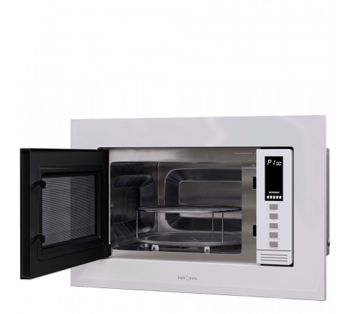 Микроволновая печь встраиваемая Krona Racio Laune 60 WH Dots белая