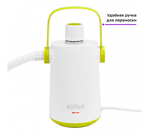 Пароочиститель Kitfort KT-9109-2 бело-салатовый Пароочиститель Kitfort KT-9109-2 бело-салатовый