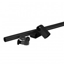 Рейлинг с креплением Модерн d16х600 мм черный матовый (SET-600 BL)