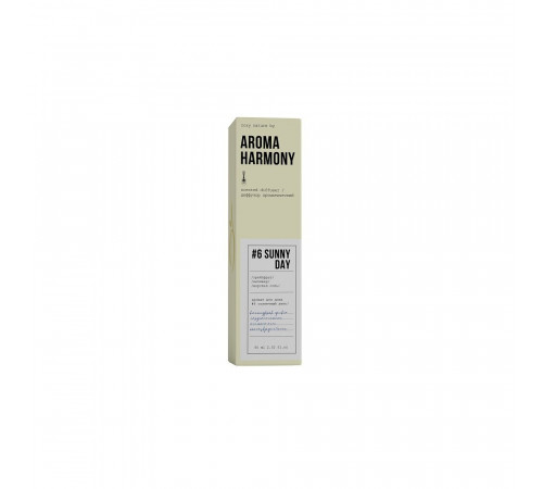 Аромадиффузор с палочками Aroma Harmony №6 Sunny Day 60 мл Аромадиффузор с палочками Aroma Harmony №6 Sunny Day 60 мл