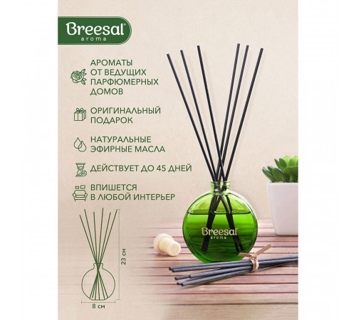 Аромадиффузор с палочками Breesal Aromatherapy Жизненная энергия 70 мл Аромадиффузор с палочками Breesal Aromatherapy Жизненная энергия 70 мл