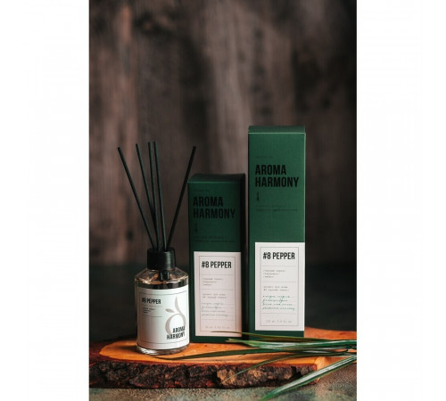 Аромадиффузор с палочками Aroma Harmony №8 Pepper 60 мл Аромадиффузор с палочками Aroma Harmony №8 Pepper 60 мл
