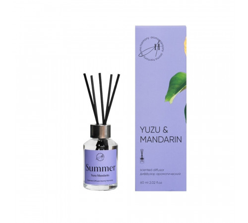 Аромадиффузор с палочками Aroma Harmony Yuzu mandarin 60 мл Аромадиффузор с палочками Aroma Harmony Yuzu mandarin 60 мл