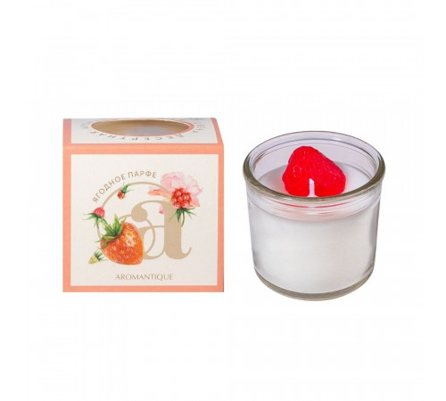 Свеча ароматическая Aromantique Ягодное парфе 60 г Свеча ароматическая Aromantique Ягодное парфе 60 г