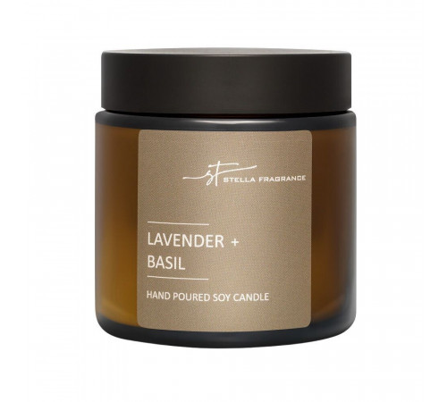 Свеча ароматическая Stella Fragrance Lavender Basil 90 г Свеча ароматическая Stella Fragrance Lavender Basil 90 г